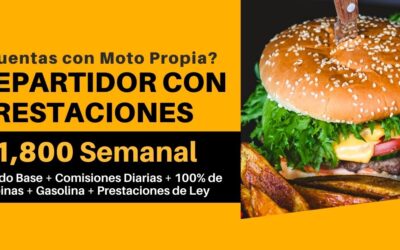 Empleo Repartidor en Moto Propia en Tijuana