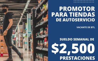 Empleo de Promotor Autoservicio en Ensenada