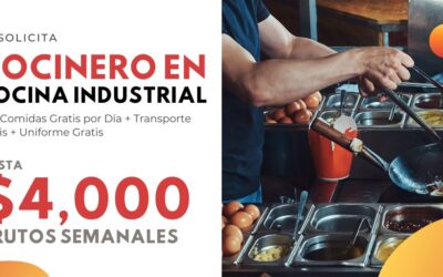 Trabajo de Cocinero para Empleo en Cocina Industrial en Tijuana