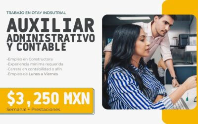 Empleo de Auxiliar Administrativo y Contable en Constructora en Tijuana