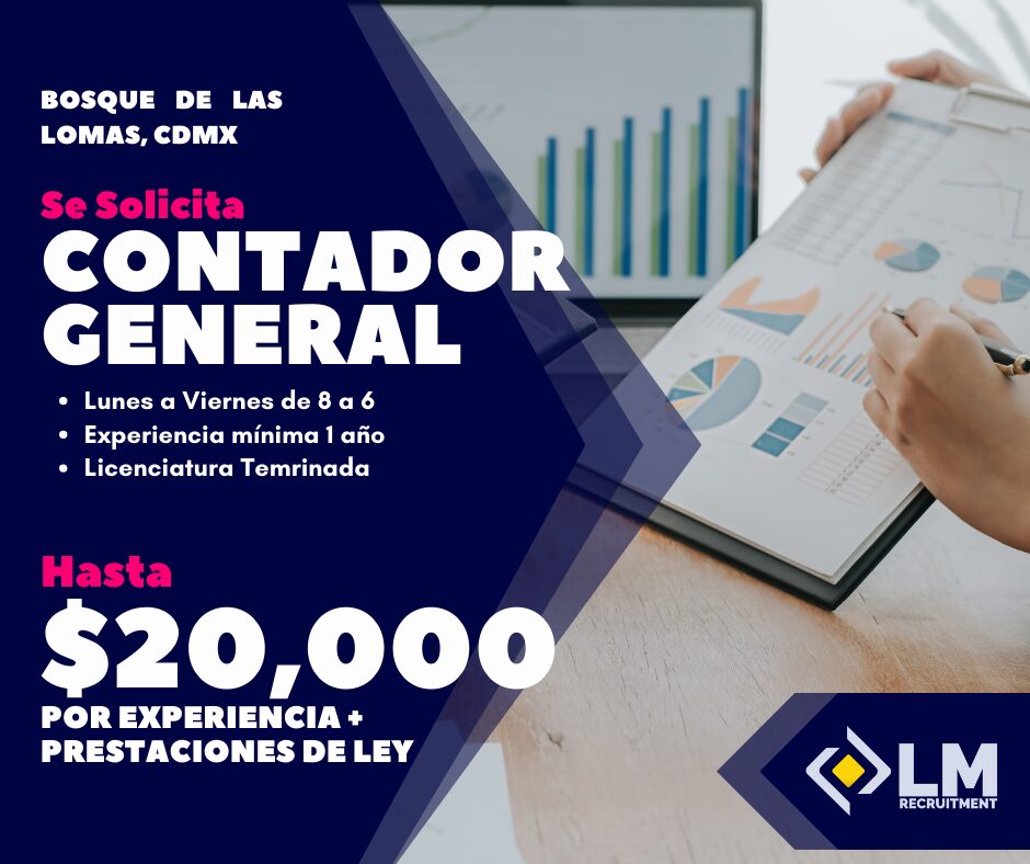 Empleo Contador General en CDMX