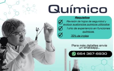 Empleo de Auxiliar Químico en Tijuana