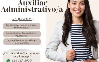 Empleo de Auxiliar Administrativo en Tijuana