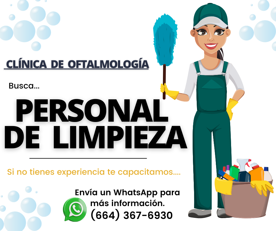 Empleo de Limpieza en Clínica Oftalmológica de Tijuana