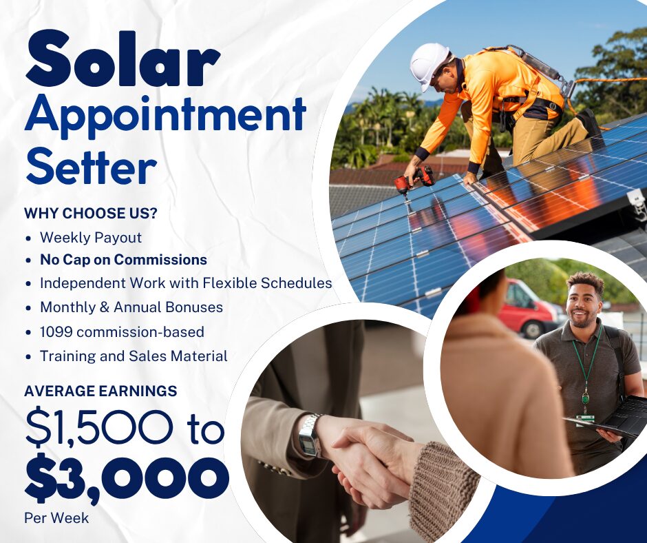 Solar Appointment Setter in Dallas